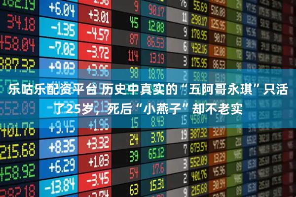 乐咕乐配资平台 历史中真实的“五阿哥永琪”只活了25岁，死后“小燕子”却不老实