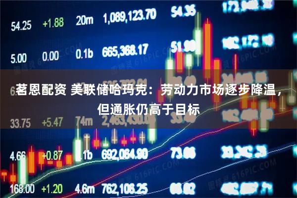 茗恩配资 美联储哈玛克：劳动力市场逐步降温，但通胀仍高于目标
